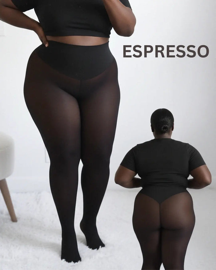 Espresso thermal tights — reference product imagery